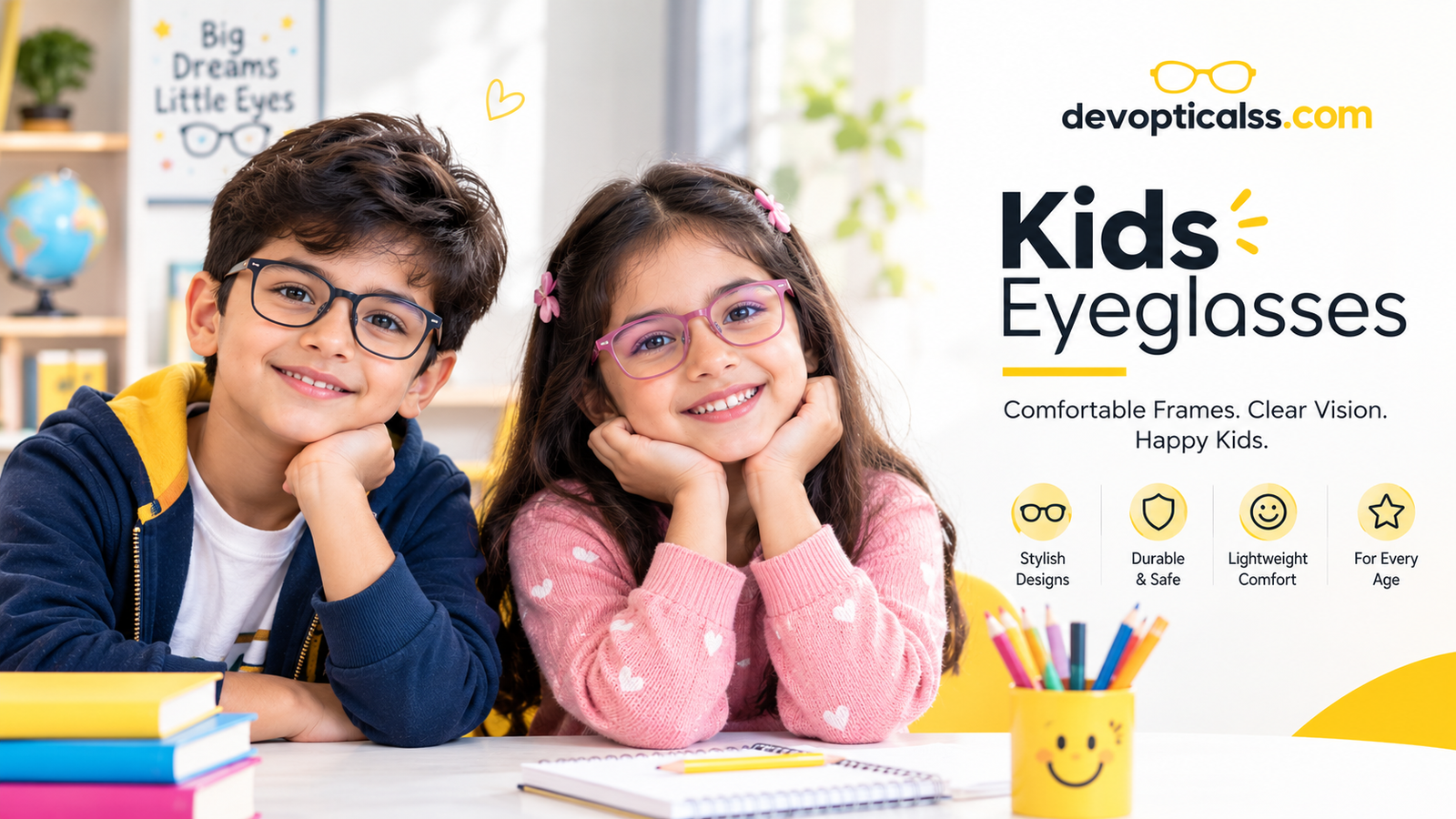 Kids Eyeglasses — Shop at Dev Opticalss