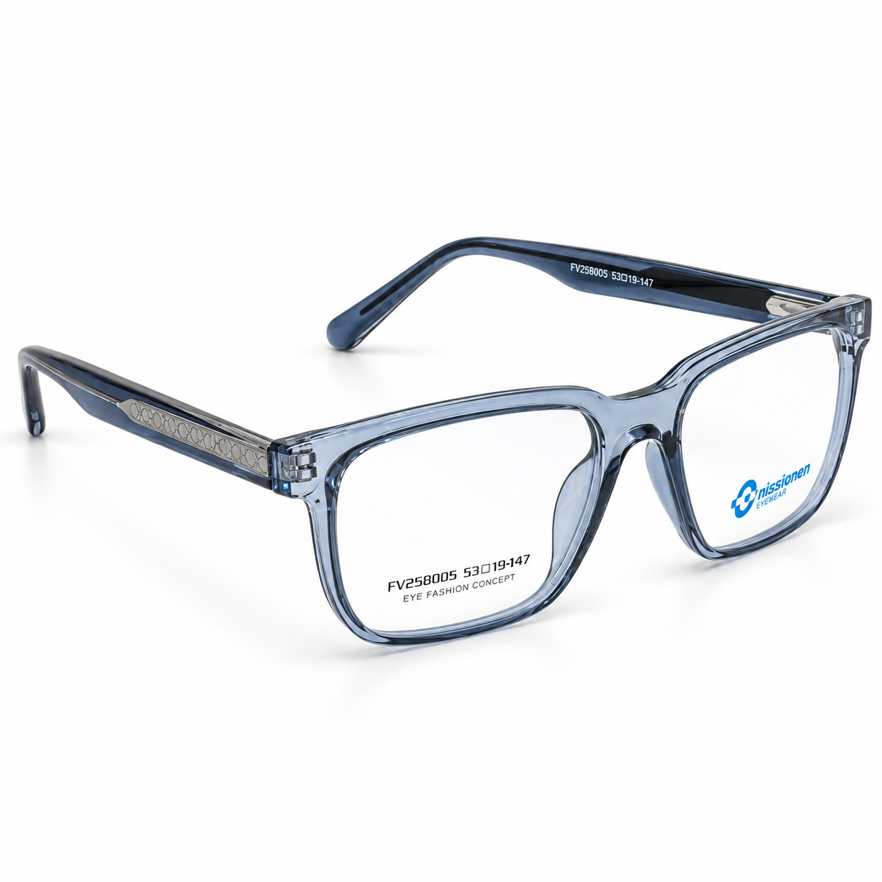 Modern Soft Rectangle Full Rim Eyeglasses