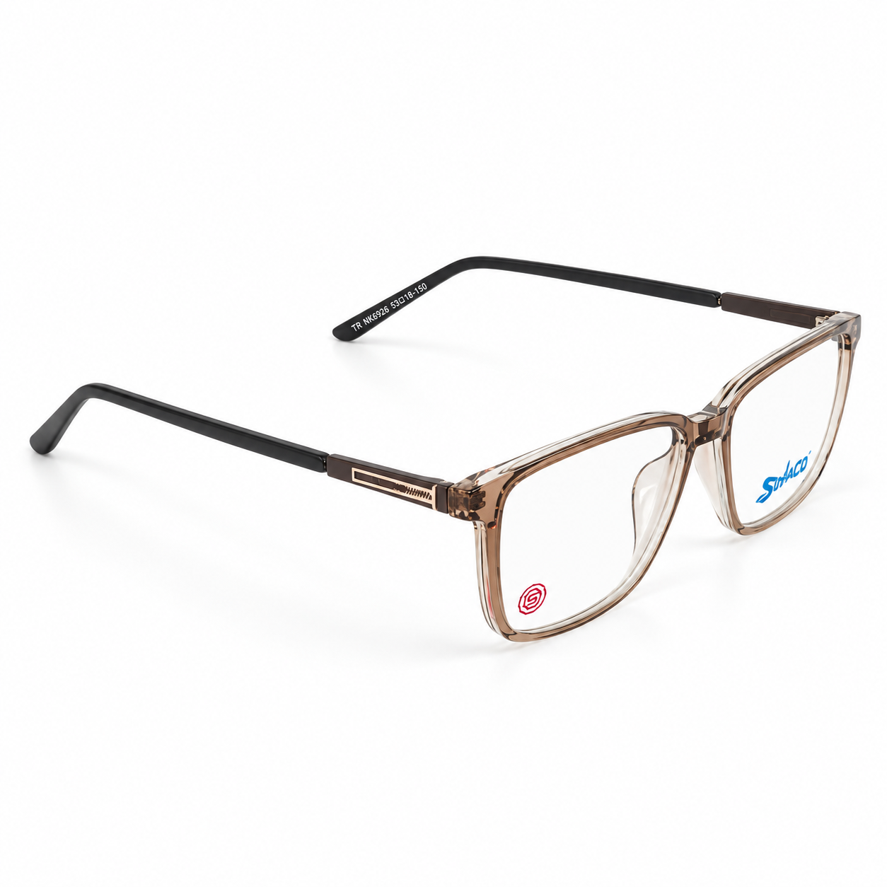 Transparent Brown + Dark Brown + Black + Gold