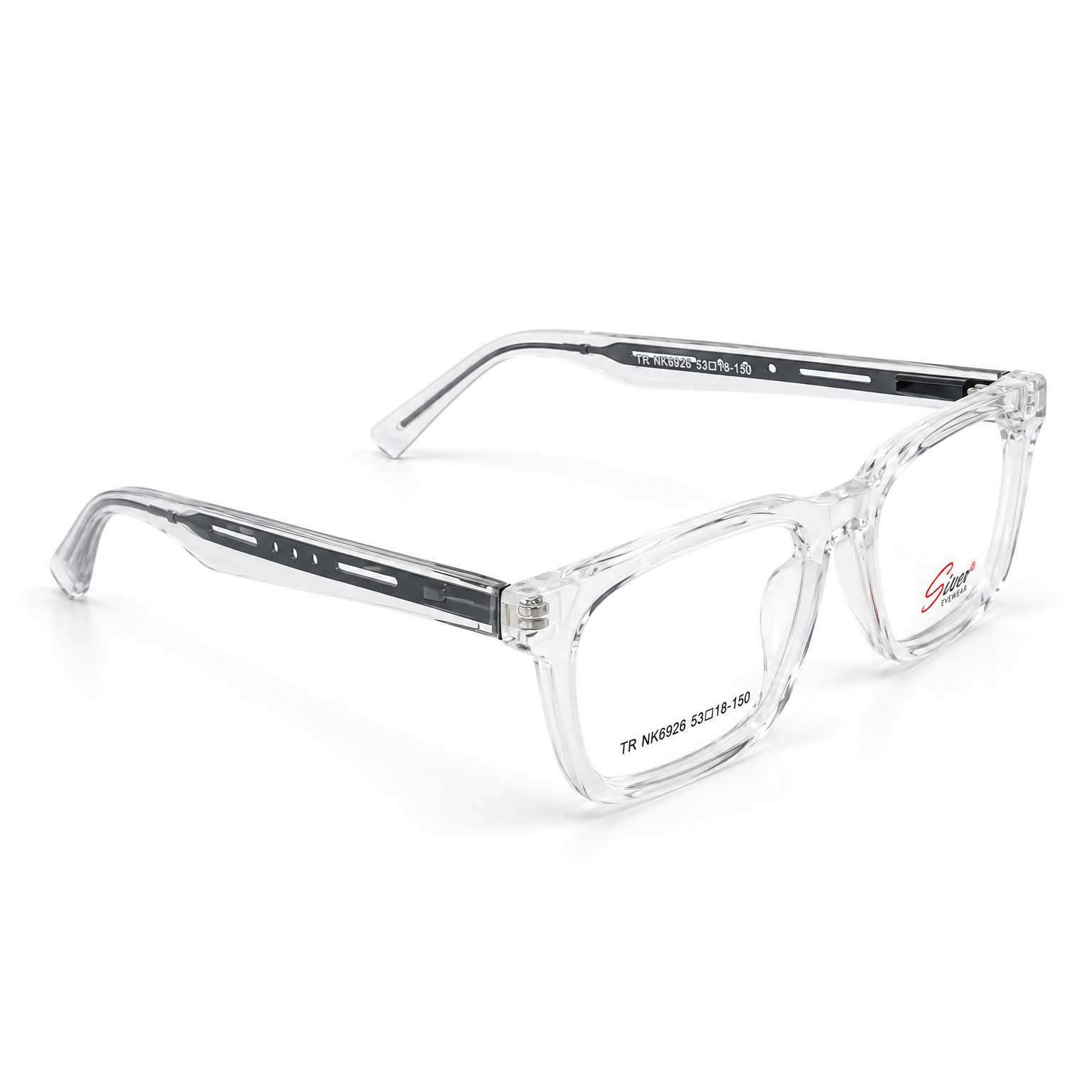 Crystal Clear + Clear Grey + Silver + Dark Grey