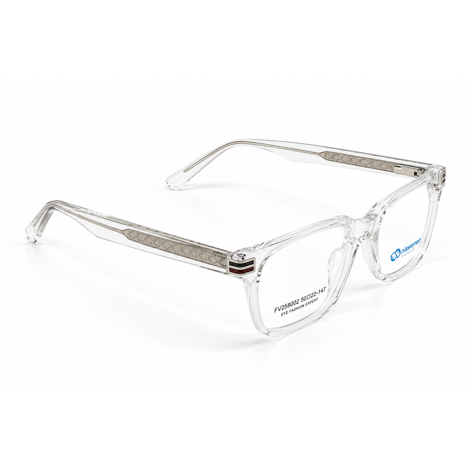 Crystal Clear + Transparent Silver + Light Grey