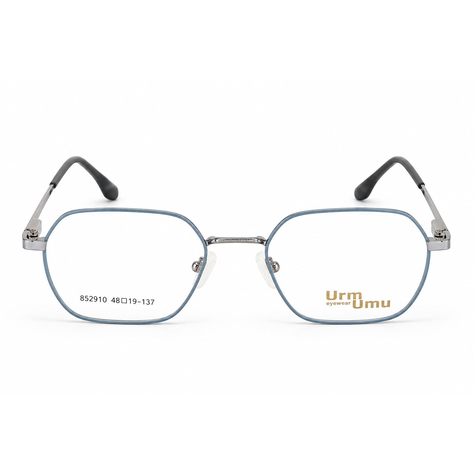 Urm Umu 852910 Silver Metal Geometric Eyeglasses