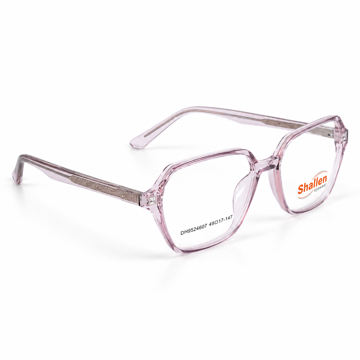 Transparent Crystal Pink + Rose Gold