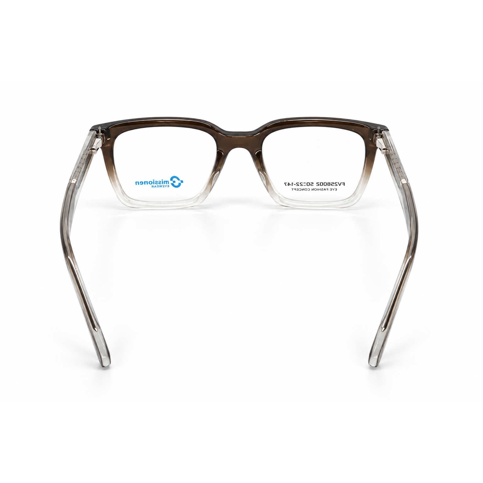 Smoky Transparent Brown + Dark Brown + Clear + Silver