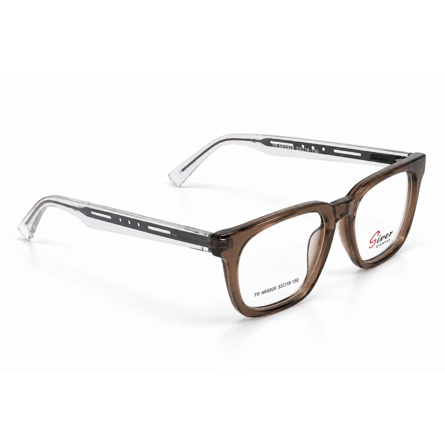 Transparent Brown + Dark Brown + Clear